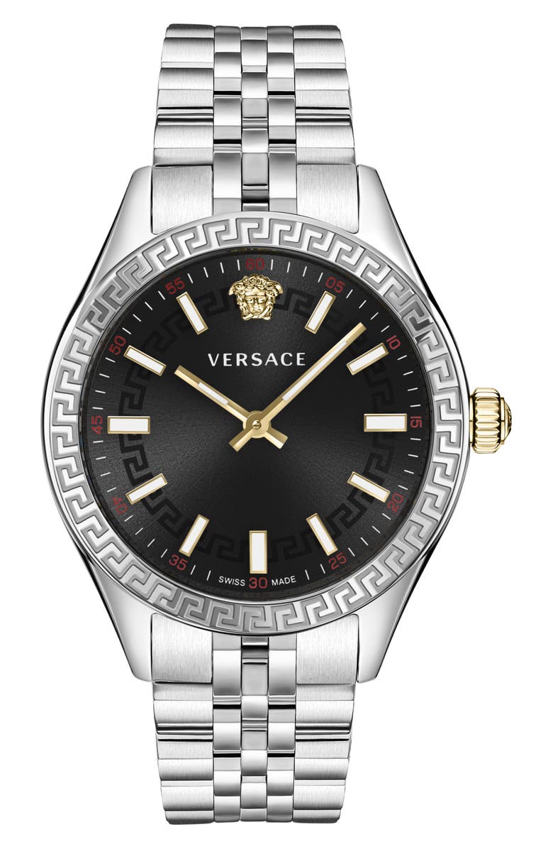 Versace Hellenyium Bracelet Watch, 36mm, Main, color, Stainless Steel
