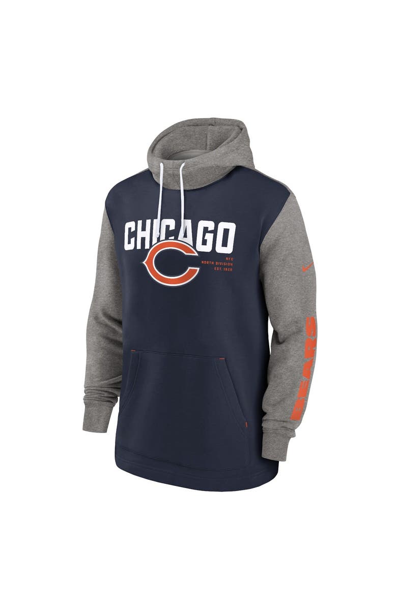 Nike Men's Nike Navy Chicago Bears Fashion Color Block Pullover Hoodie, Alternate, color, Navy