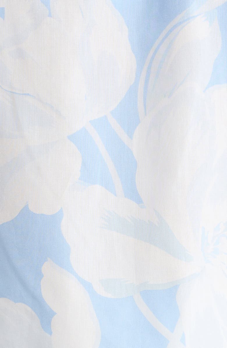 SUGARLIPS Afina Floral Cotton Top, Alternate, color, Baby Blue Multi