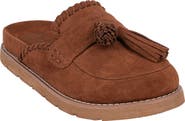 GOOD CHOICE NEW YORK Lenox Faux Suede Tassel Clog