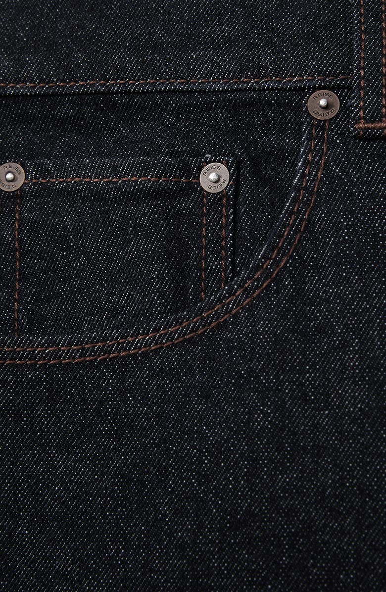 Reiss Bishopsgate Straight Leg Jeans, Alternate, color, Raw Indigo