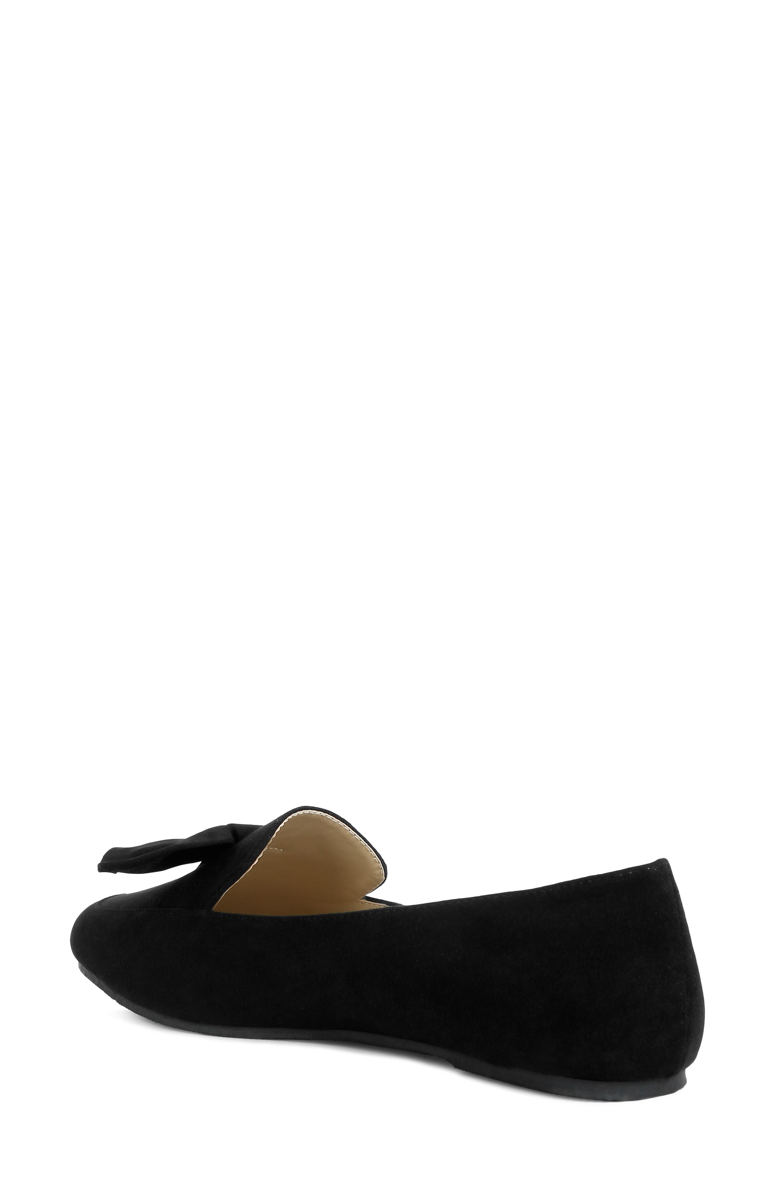 Remee Bow Loafer, Alternate, color, BLACK