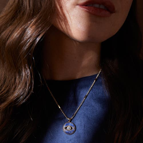 Alex And Ani Evil Eye Necklace In Gold