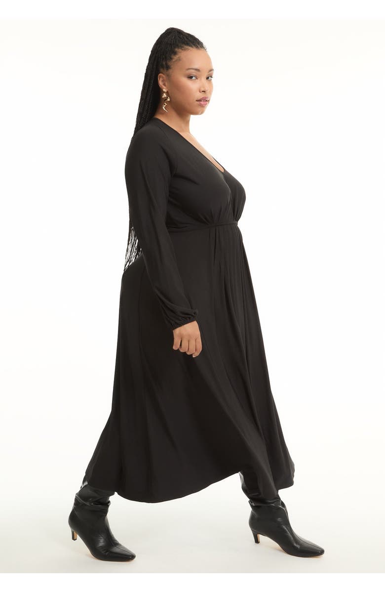 June + Vie Empire Waist Dress, Alternate, color, Black
