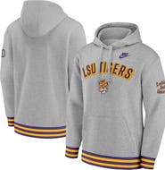 Nike Men's Nike Heather Gray LSU Tigers Legacy Retro Pullover Hoodie