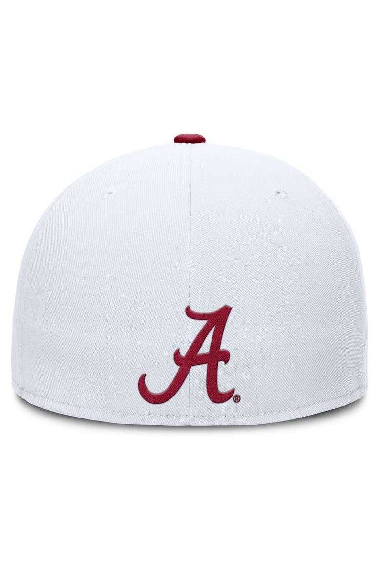 Men's Nike  White Alabama Crimson Tide True Primetime Performance Fitted Hat, Alternate, color, White