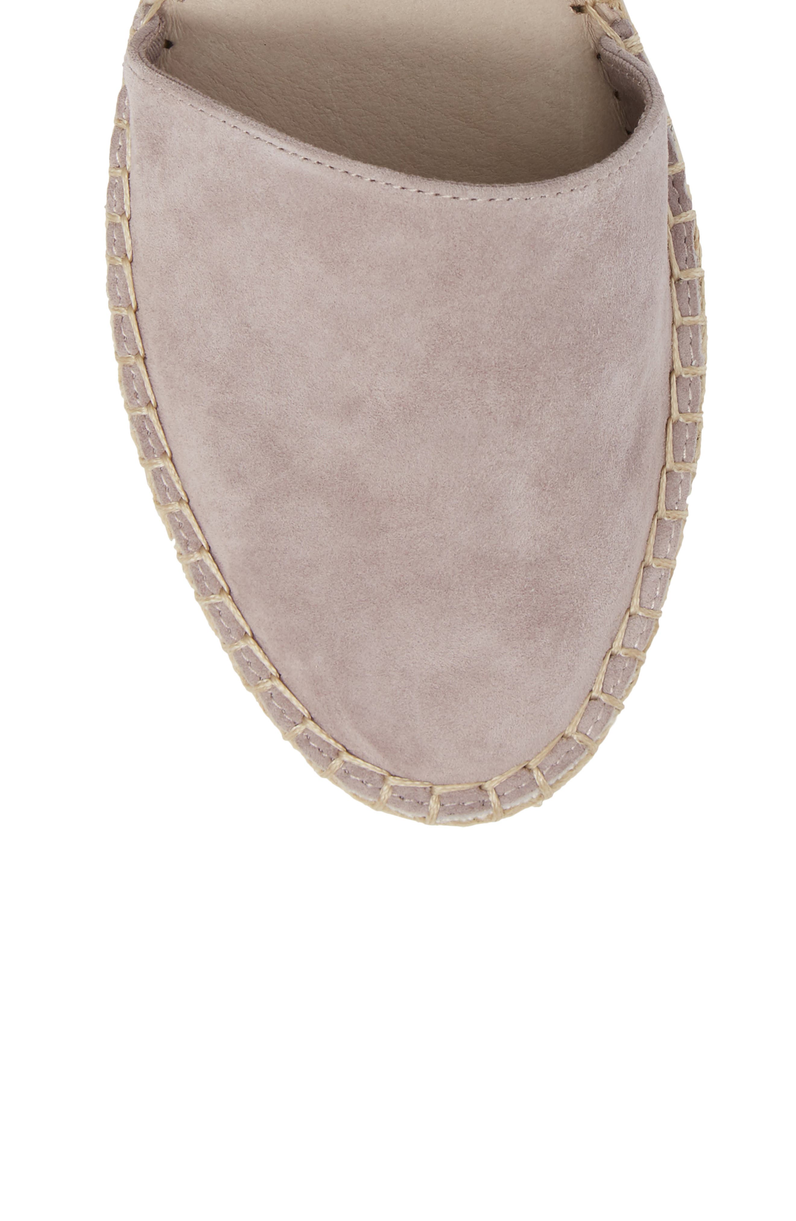 Mesa Wraparound Espadrille, Alternate, color, GREY SUEDE
