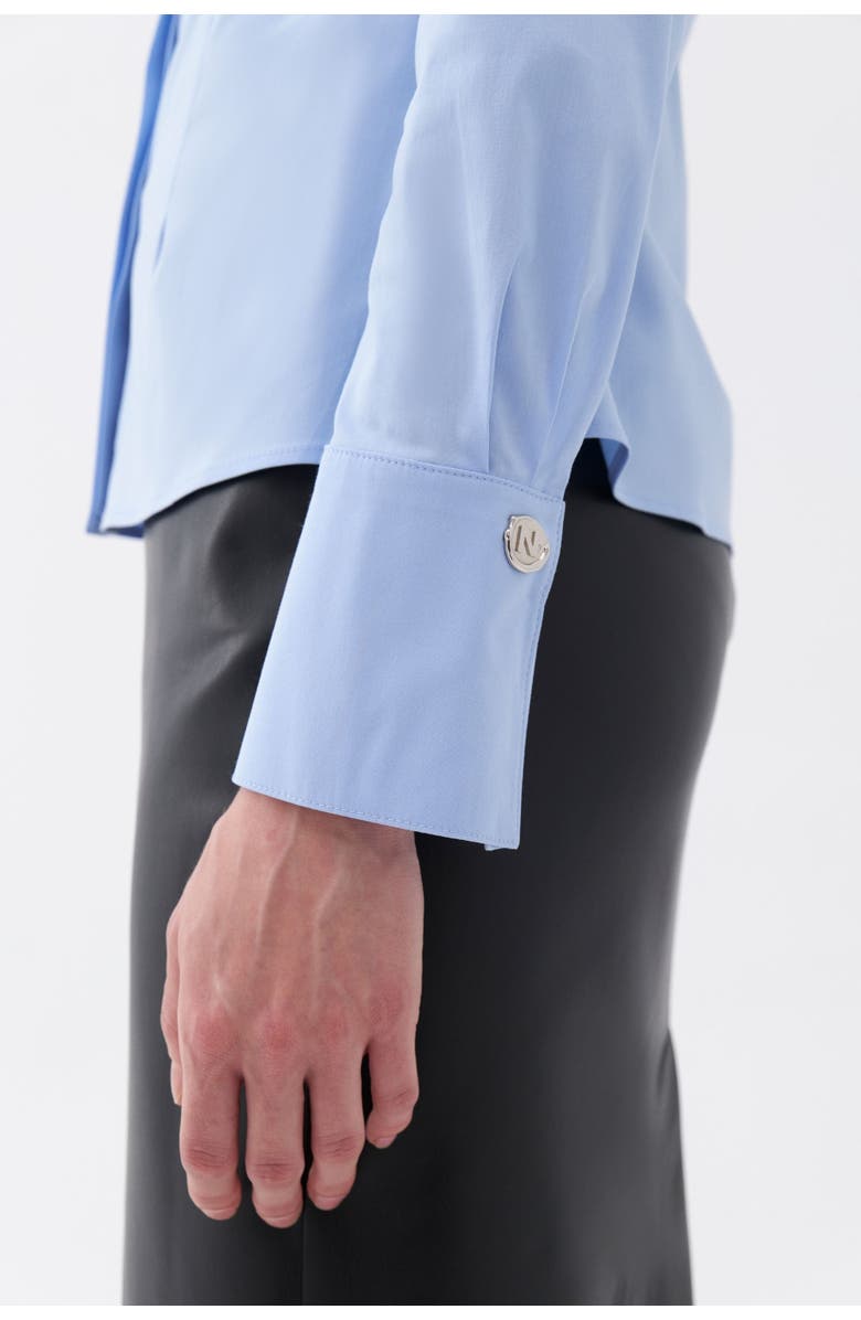 Nocturne Fitted Button-Up Shirt, Alternate, color,