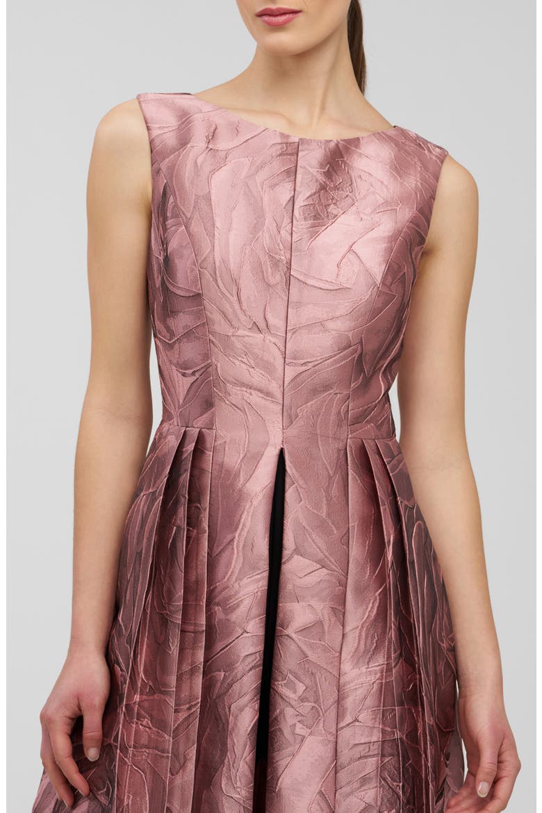 Hazel Metallic Sleeveless Maxi Jumpsuit, Alternate, color, ROSE GOLD
