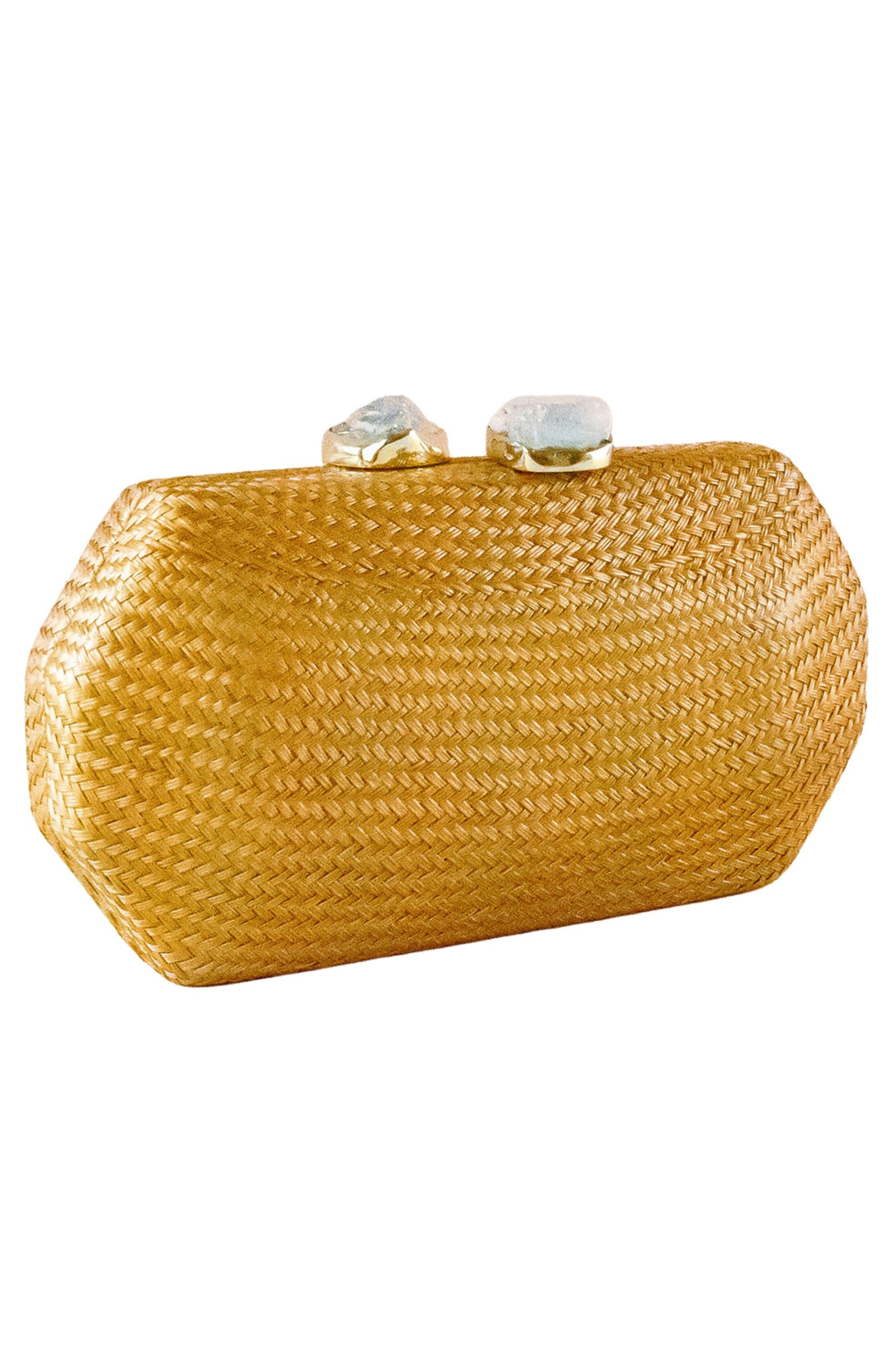 LIKHA Solid Octagon Clutch, Alternate, color, Camel