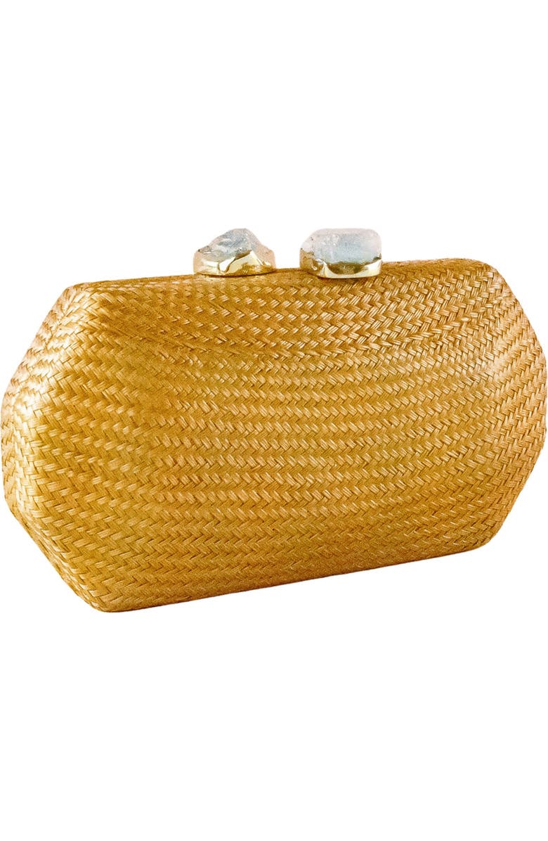 LIKHA Solid Octagon Clutch, Alternate, color, Camel