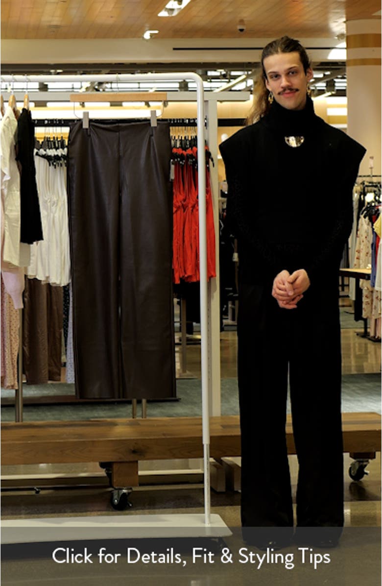 Flare Faux Leather Pants, sales video thumbnail