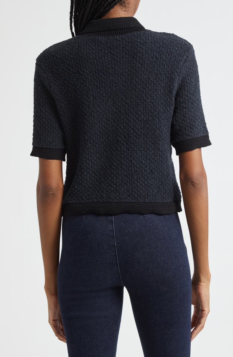 Veronica Beard Marie Two Tone Cardigan, Alternate, color, Navy