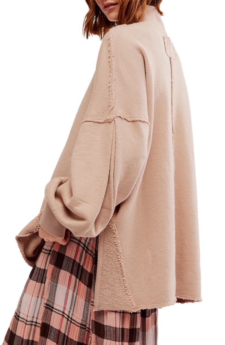 Free People Wonderful Turtleneck Top, Alternate, color, Winter Bloom