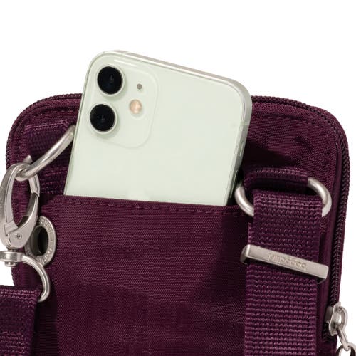 Baggallini Securtex Anti-theft Activity Small Crossbody Bag In Purple