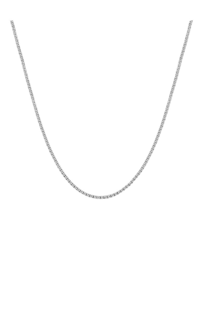 Bliss Diamond Certified 5Ct 18" Diamond Tennis Necklace 14k Gold Lab Grown, Main, color, 14K White Gold