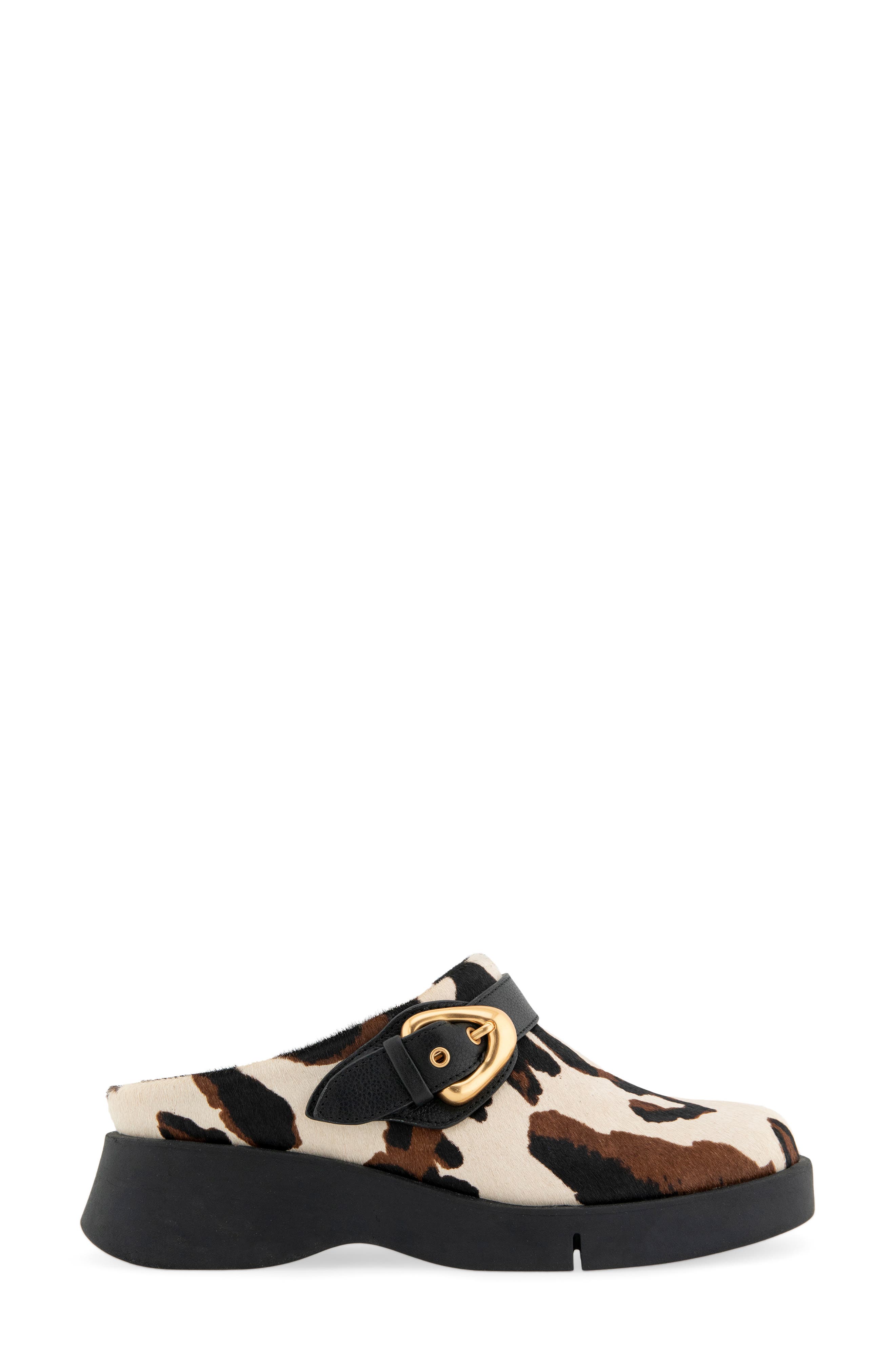 Fox Convertible Clog, Alternate, color, COW PRINT HAIR ON CALF