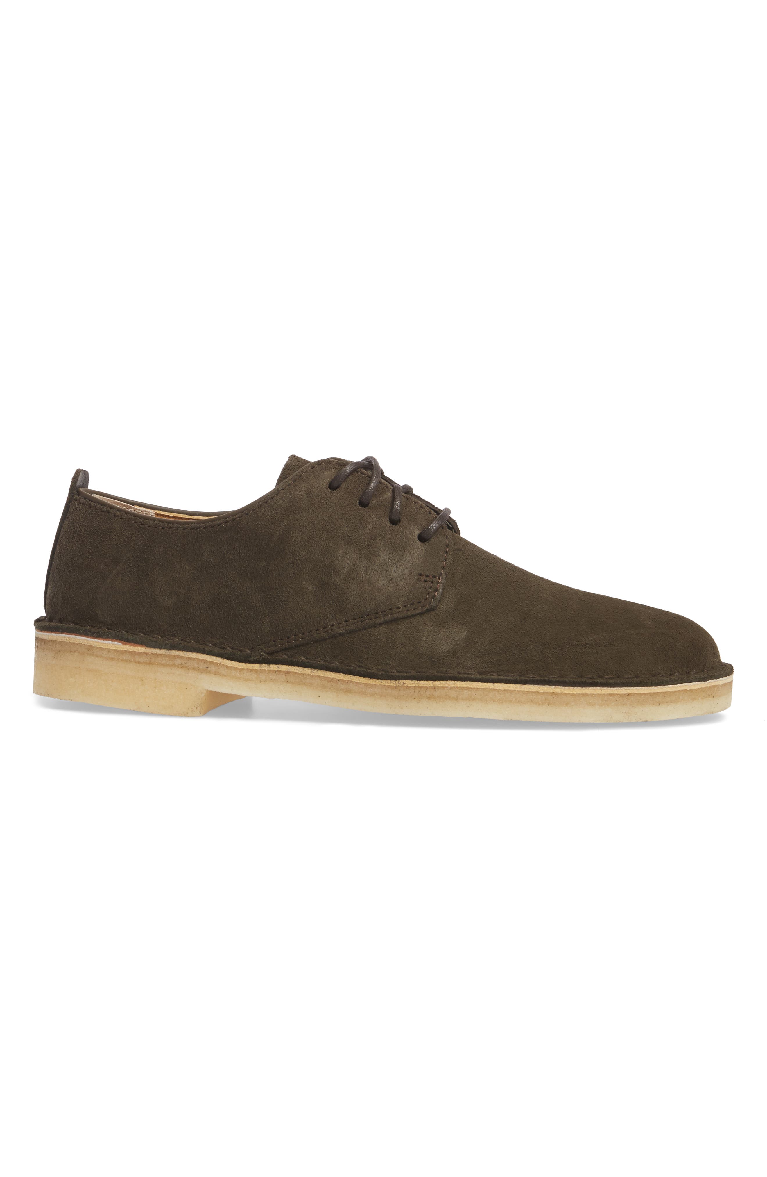 Clarks<sup>®</sup> Desert London Suede Plain Toe Derby, Alternate, color, 