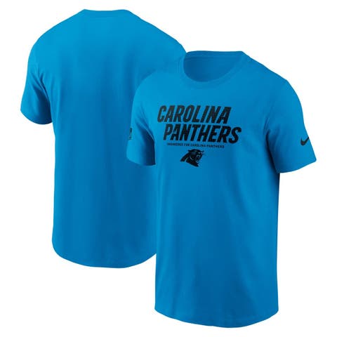 Men's Nike Blue Carolina Panthers Sideline Performance T-Shirt