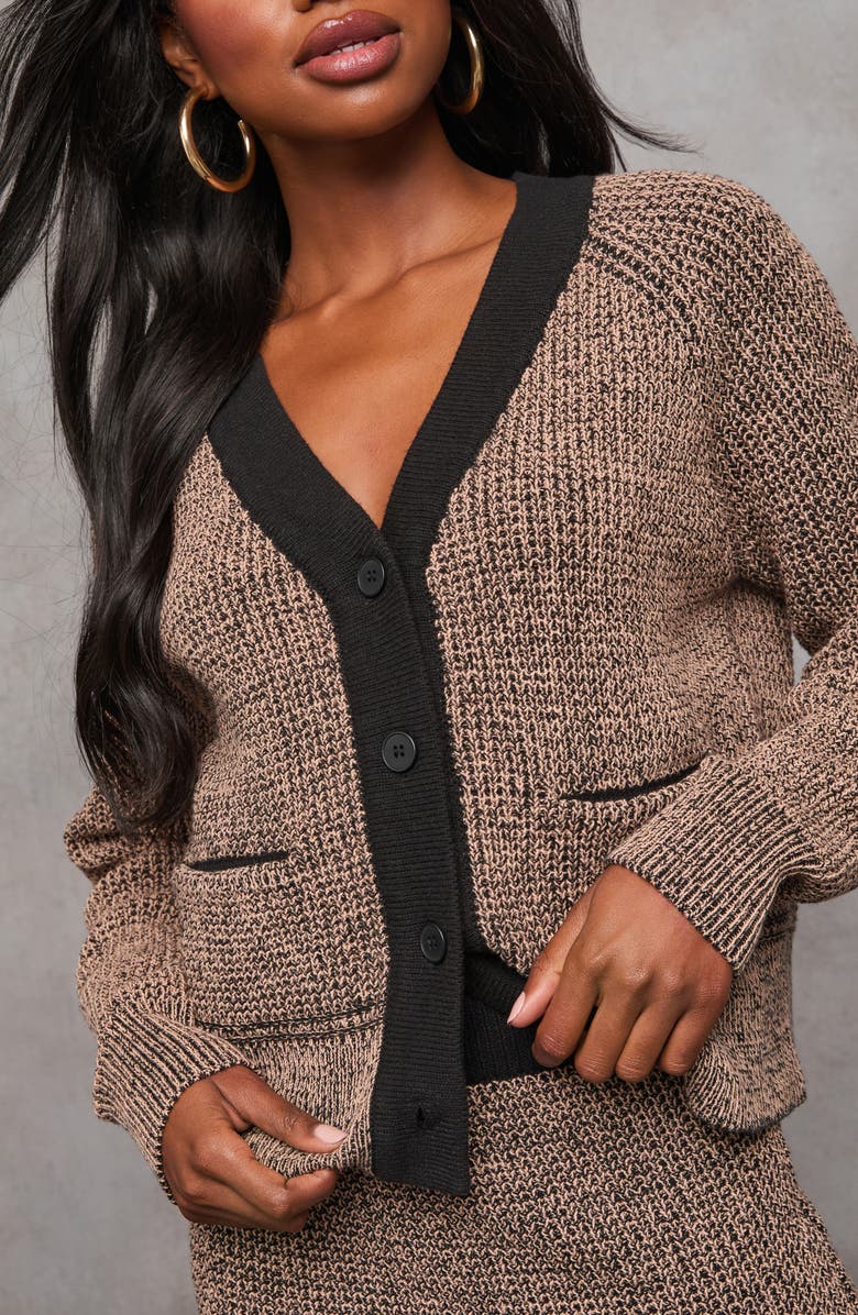 VICI Collection Business Only Contrast Trim Cardigan, Alternate, color, 