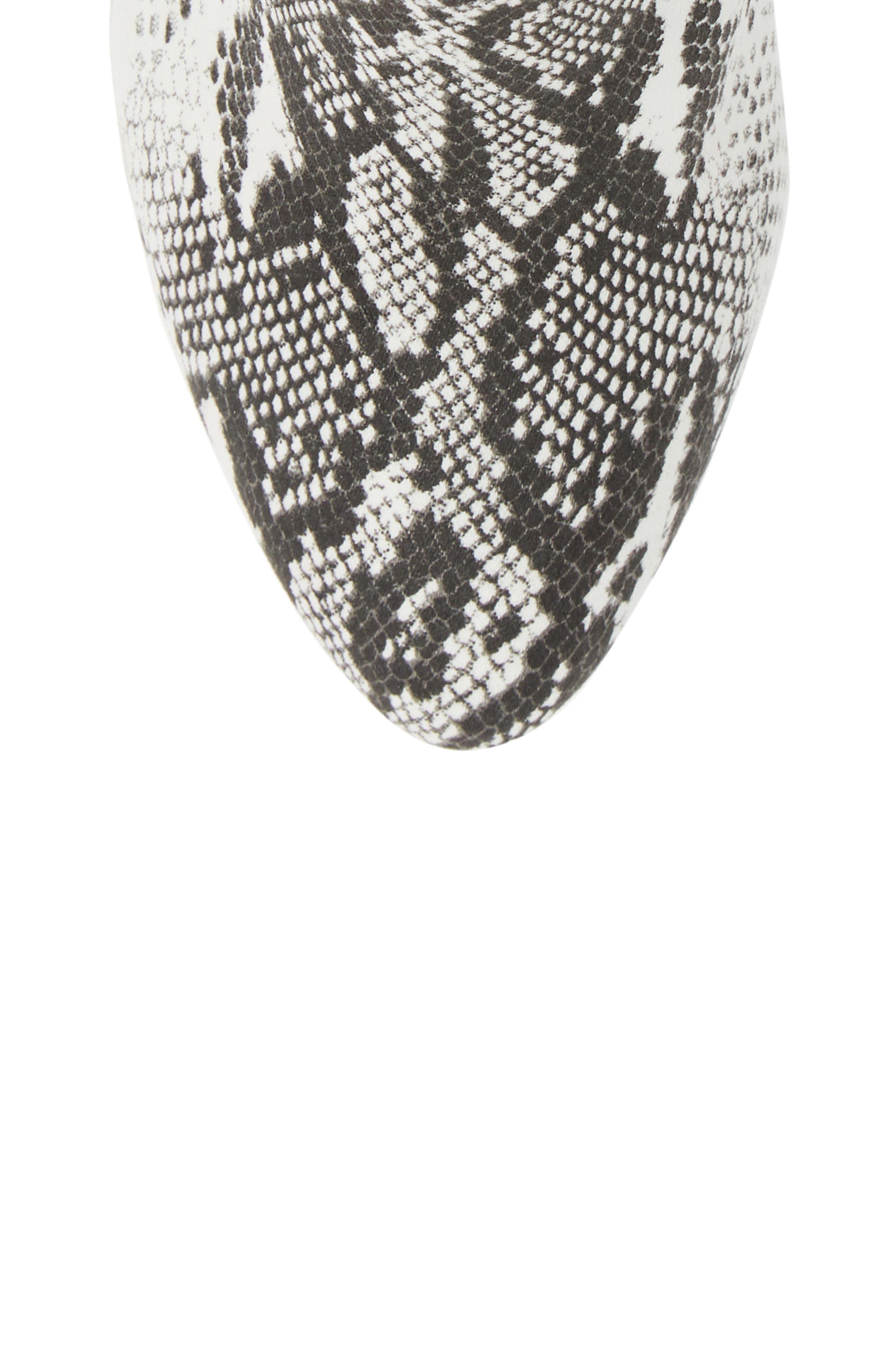 Band of Gypsies Andrea Bootie, Alternate, color, WHITE/ BLACK SNAKE PRINT