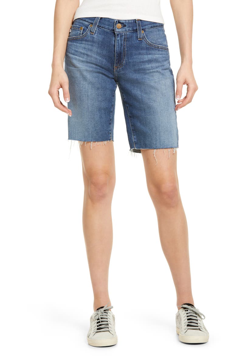 Nikki Relaxed Bermuda Shorts, Main, color, 11 YEARS RIDGEW