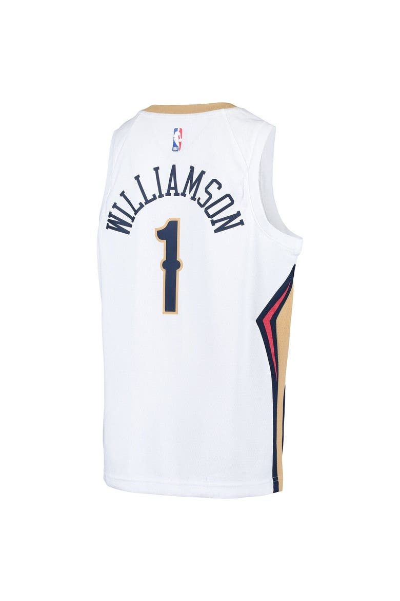 Youth Nike Zion Williamson White New Orleans Pelicans Swingman Player Jersey - Association Edition, Alternate, color, White