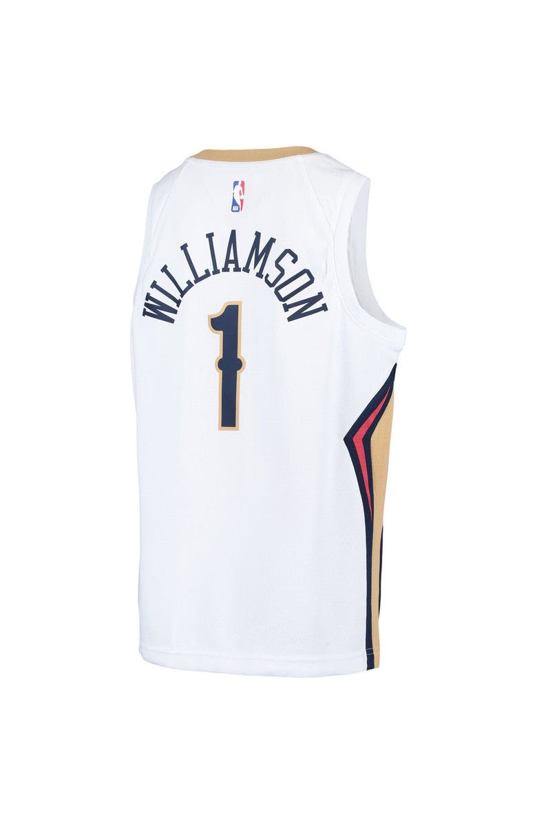 Nike Youth Nike Zion Williamson White New Orleans Pelicans Swingman Player Jersey - Association Edition, Alternate, color, White