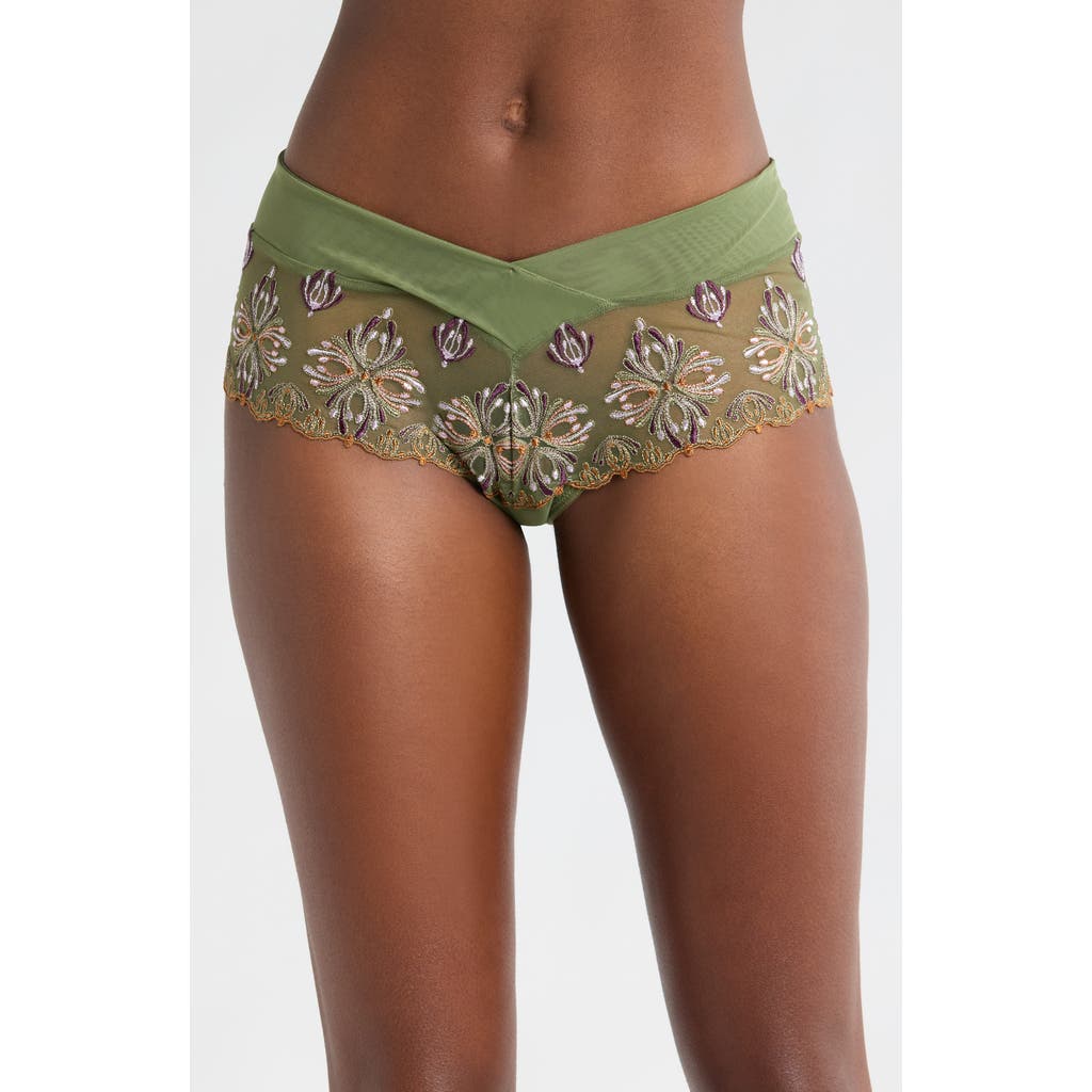 Chantelle Lingerie Champs-Élysées Hipster Panties in Kiwi Multico