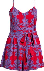 SUGARLIPS Rory Abstract Kirsten Tie Romper Curve