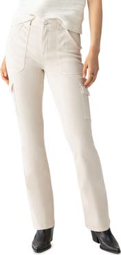 Sanctuary Hayden Sculpted Cotton Blend Bootcut Cargo Pants
