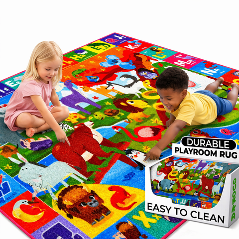Baby Mat for Floor Play for Babies 6-12 Months - Super Soft ABC Play Mat for Toddlers 1-3