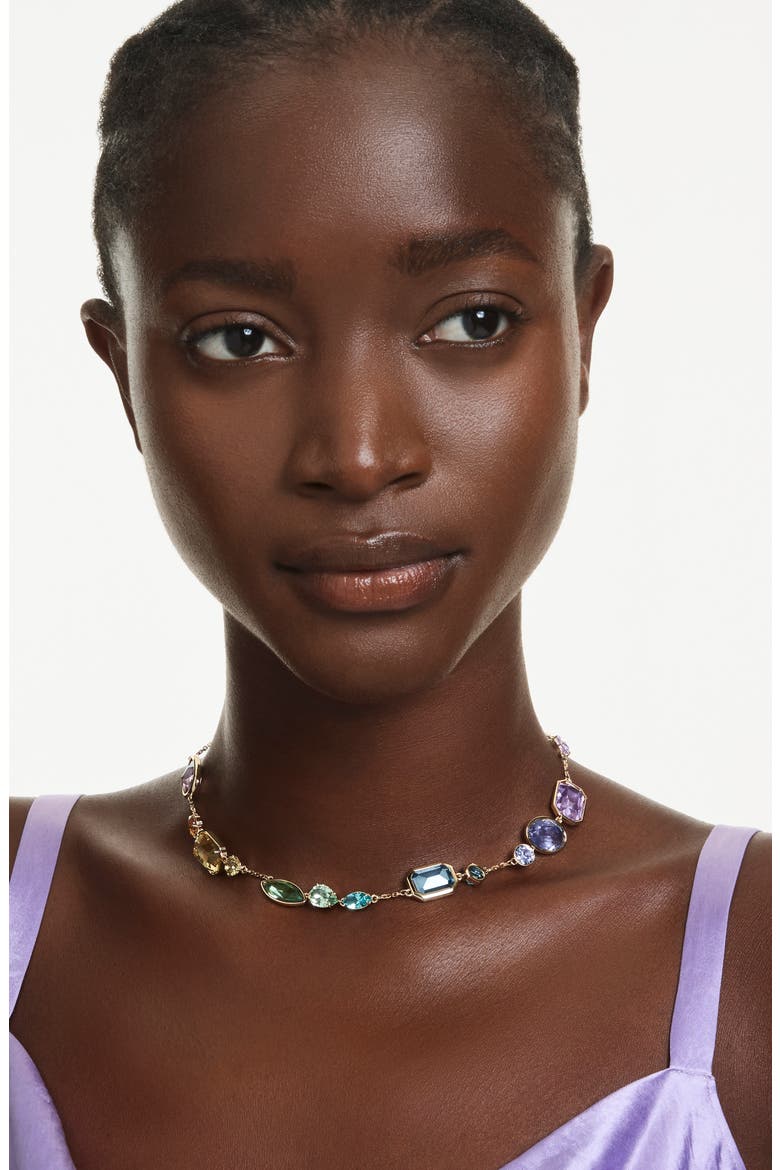 Gema Crystal Collar Necklace, Alternate, color, GOLD/ MULTI