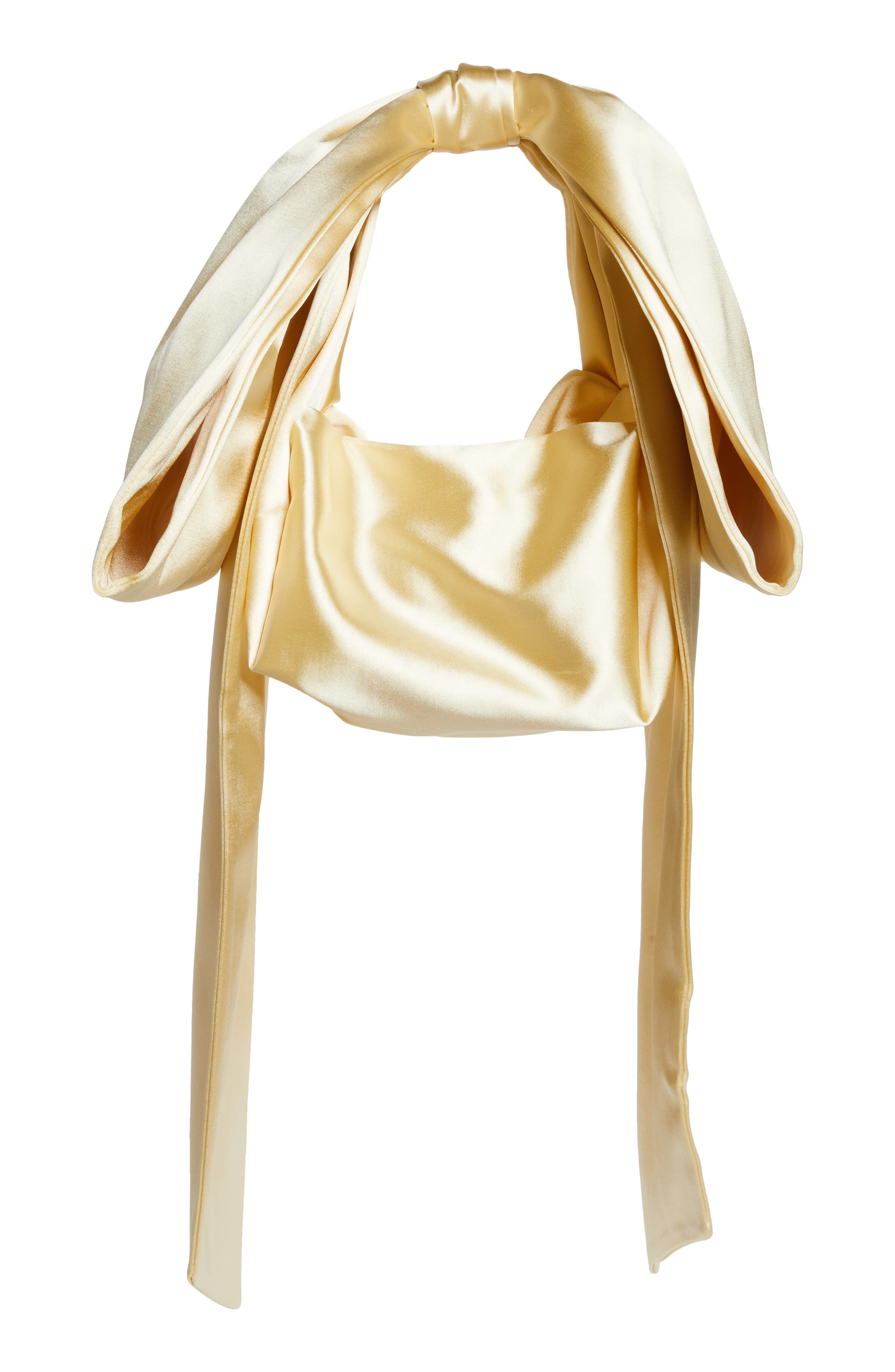 Sandy Liang Small Regalo Satin Handbag, Alternate, color, 