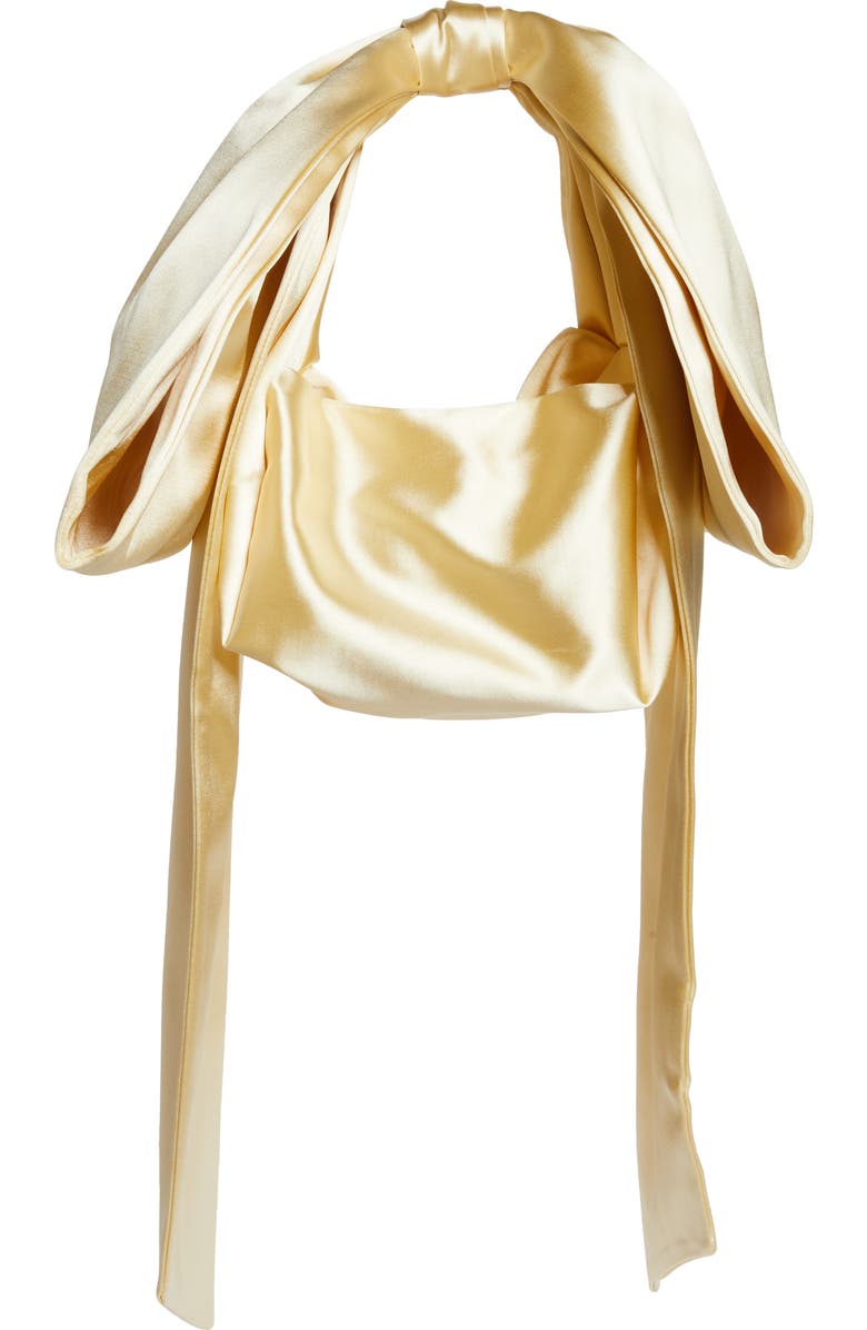 Sandy Liang Small Regalo Satin Handbag, Alternate, color,
