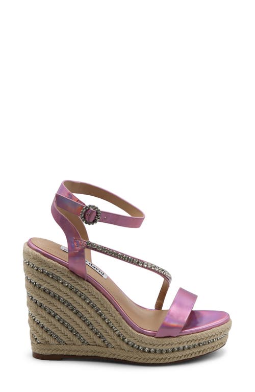 Charles David Chiara Ankle Strap Espadrille Platform Wedge Sandal In Ballerina Pink