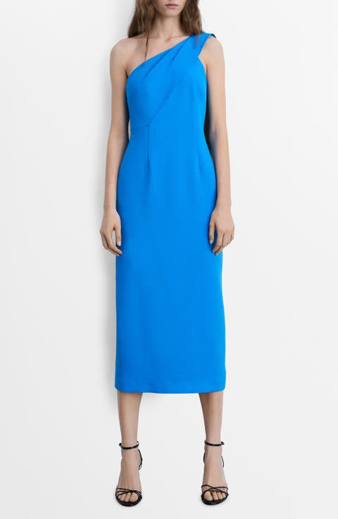 One-Shoulder Sheath Dress (Regular & Plus)