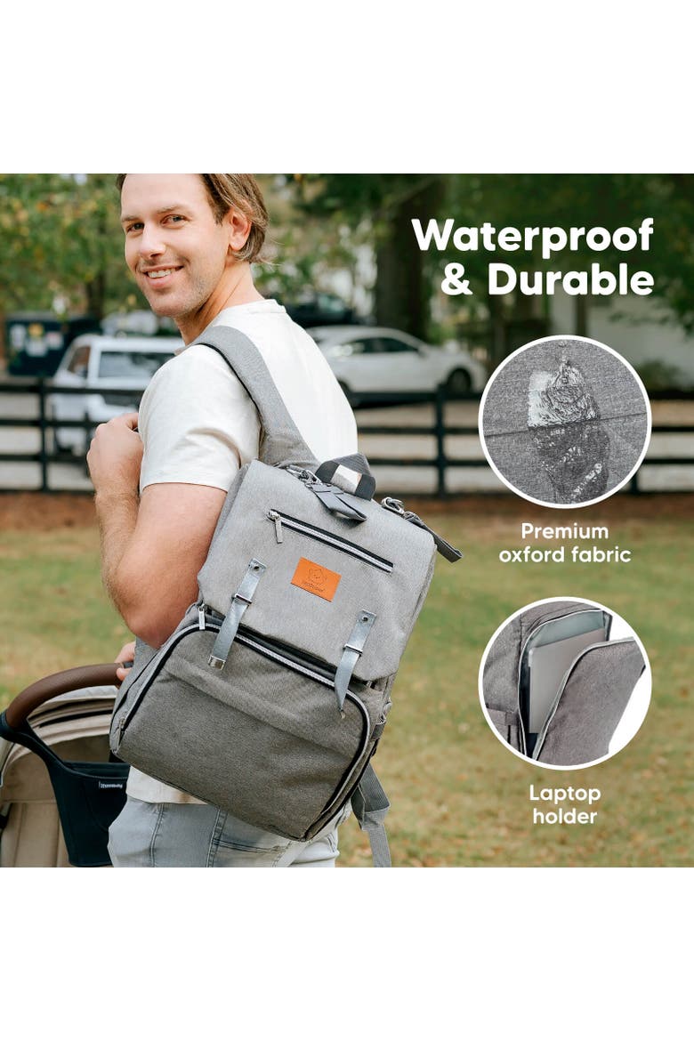 Explorer Diaper Bag, Alternate, color, Classic Gray
