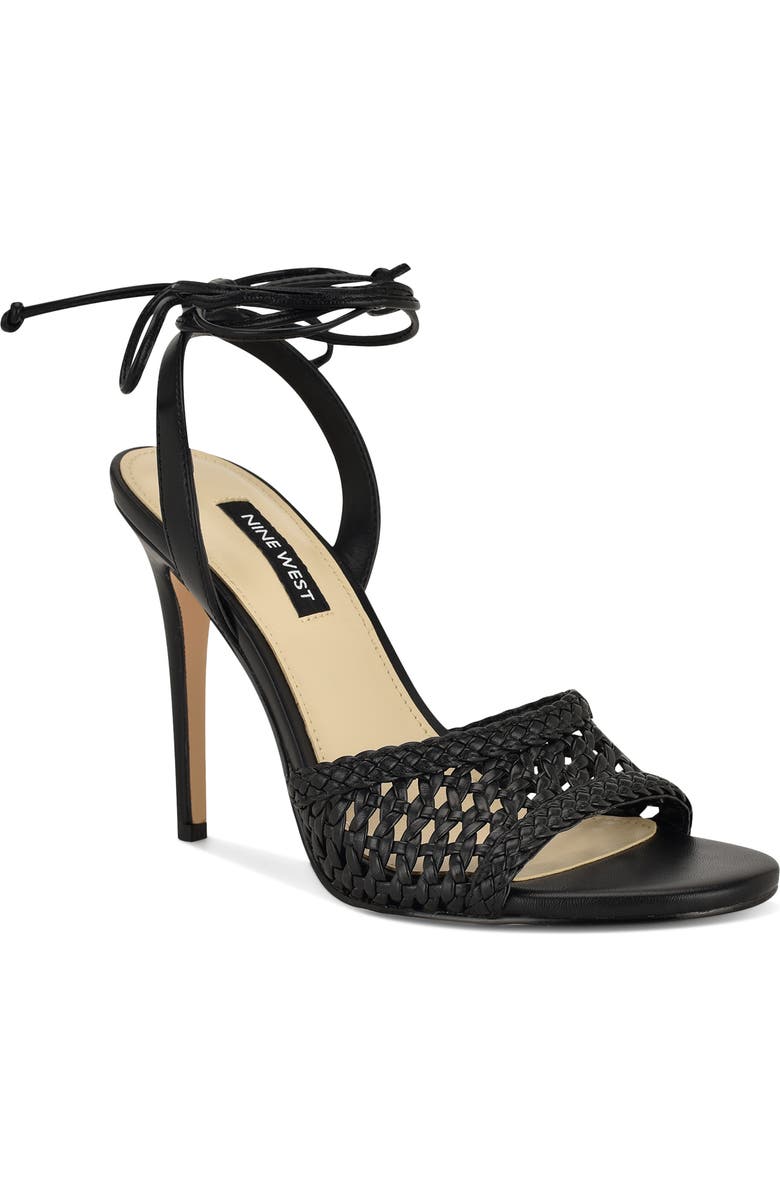 Nine West Merta Stiletto Sandal, Main, color, Black