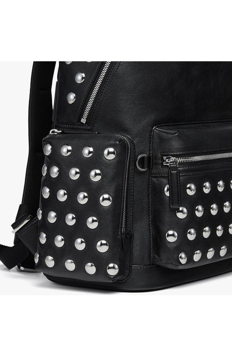 MCM Medium Stark Backpack in Galactic Gala Lamb Leather, Alternate, color, Black