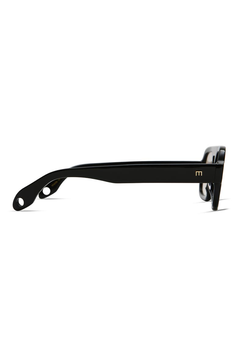 Jane Mini 52mm Aviator Sunglasses, Alternate, color, GLOSS BLACK