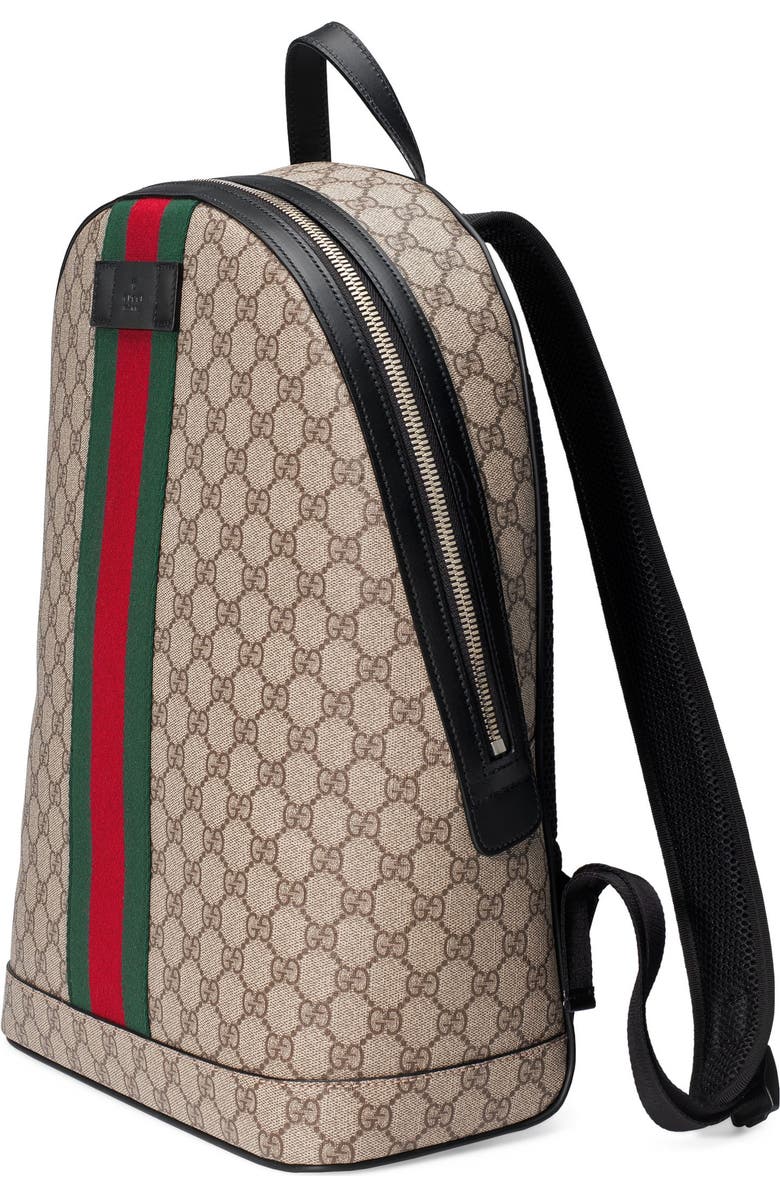 Gucci Supreme Stripe Backpack, Alternate, color,