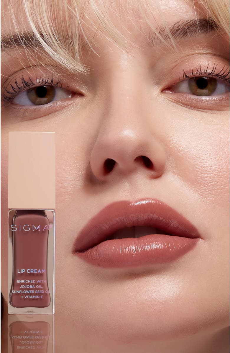 Sigma Beauty Lip Cream, Alternate, color, Dapper - Warm Hibiscus