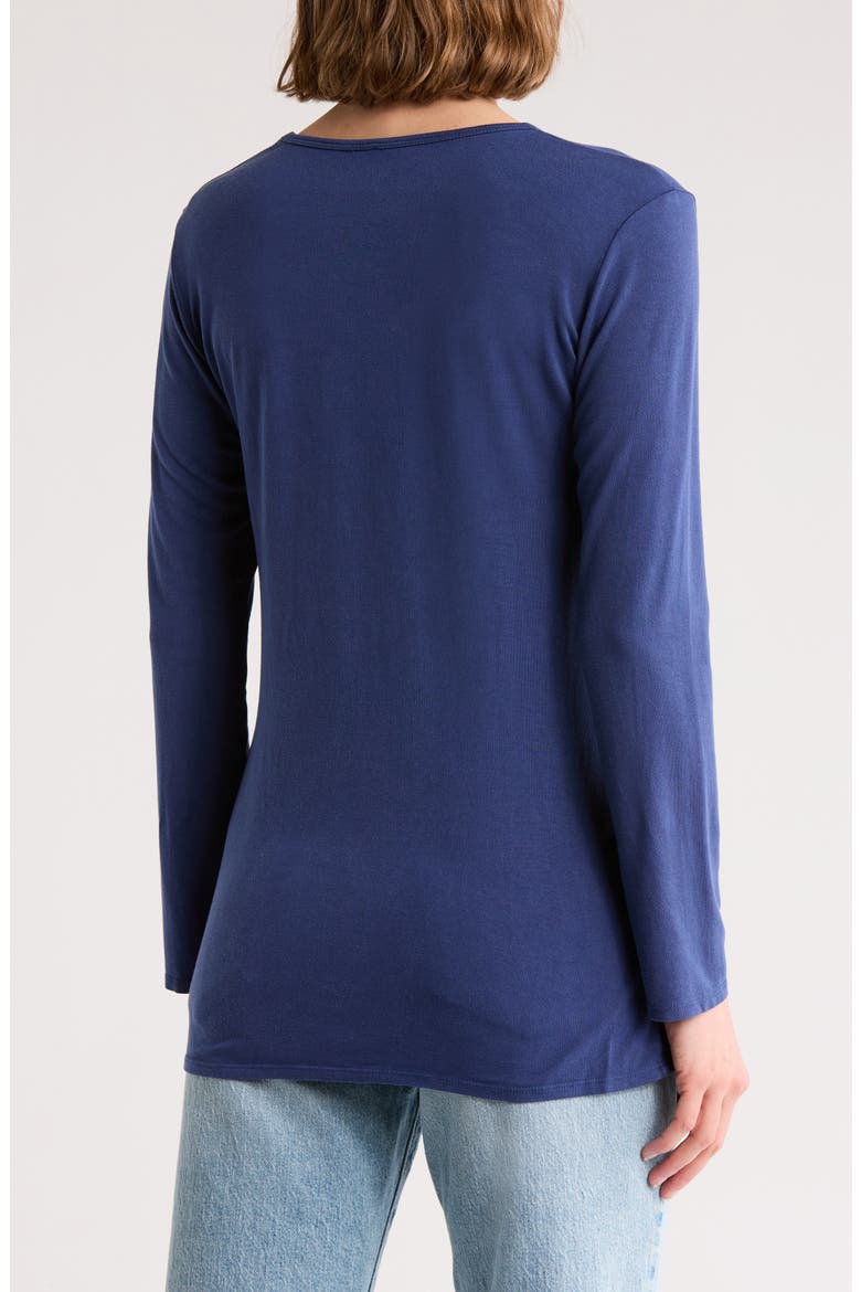 Basic Stretch Modal T-Shirt, Alternate, color, DEJA VU BLUE
