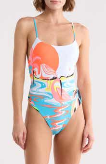 Luster Scoop Neck One-Piece Swimsuit