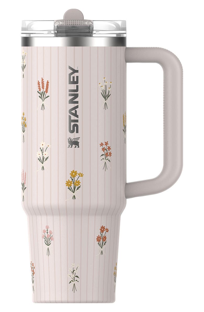Stanley The Quencher ProTour Flip Straw 40-Ounce Tumbler, Main, color, Rose Quartz Bouquets