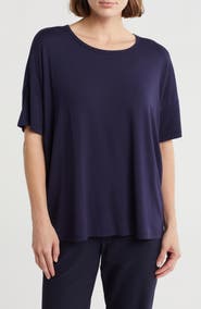 Eileen Fisher Crewneck Boxy T-Shirt