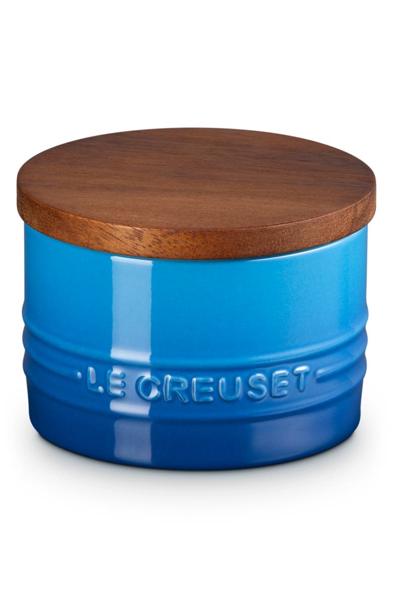 Le Creuset Signature Stoneware 7-Ounce Storage Canister, Main, color, Marseille