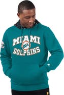 STARTER Men's Starter Aqua Miami Dolphins Thursday Night Gridiron Vintage Logo Pullover Hoodie