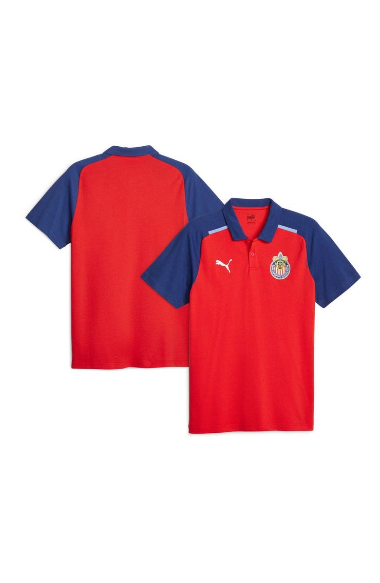 PUMA Men's Puma  Red Chivas Casuals Raglan Polo, Main, color, 